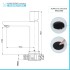 Scheda tecnica Rubinetto lavabo nero opaco con piletta Lotus