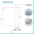 Scheda tecnica Miscelatore lavabo alto in ottone color nichel con piletta inclusa Lotus