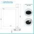 Scheda tecnica Miscelatore lavabo alto in ottone nero opaco con piletta inclusa Lotus