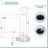Scheda tecnica Miscelatore lavabo in ottone nero opaco con piletta click clack Lotus