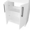 Interno Mobile bagno da terra 60 cm salvaspazio bianco 2 ante Poket