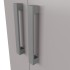 Maniglie del Mobile bagno da terra 40 cm salvaspazio grigio 2 ante Poket
