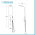 Scheda tecnica Colonna doccia idromassaggio in alluminio bianco opaco con 4 getti