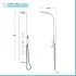 Scheda tecnica Colonna doccia idromassaggio in alluminio bianco opaco con 4 getti
