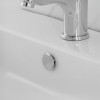 Tappo copri foro cromo per troppo pieno lavabi e bidet da 24 o 28 mm