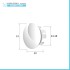 Scheda tecnica Tappo copri foro cromo per troppo pieno lavabi e bidet da 24 o 28 mm