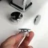 Tappo copriforo cromo per troppo pieno pulizia