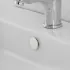 Tappo copriforo bianco opaco troppo pieno lavabi e bidet da 24 o 28 mm