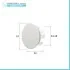 Scheda tecnica Tappo copriforo bianco opaco troppo pieno lavabi e bidet da 24 o 28 mm