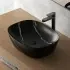 Sistema di scarico click clack effetto marmo nero con e senza troppopieno