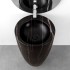 Foto su lavabo della piletta di scarico clic clac effetto marmo nero con e senza troppopieno