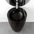 Foto su lavabo della piletta di scarico clic clac effetto marmo nero con e senza troppopieno