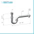 Scheda Tecnica Sifone di scarico per lavabo ad S universale in abs cromato