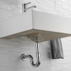 Foto Sifone di scarico per lavabo ad S universale in abs cromato