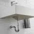 Foto Sifone di scarico per lavabo ad S universale in abs cromato