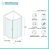 Box doccia semicircolare 80x80 cm Geo doppio scorrevole in cristallo trasparente