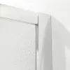 Box doccia semicircolare 80x80 cm Geo doppio scorrevole in cristallo opaco