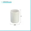 Porta spazzolini da appoggio in ceramica bianca linea Cily