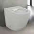Wc filomuro Rimless in ceramica bianco lucido serie Tokyo 