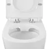 Wc filomuro Rimless in ceramica bianco lucido serie Tokyo 