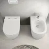 Wc filomuro Rimless in ceramica bianco lucido serie Tokyo 