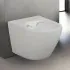 Wc sospeso salvaspazio Rimless in ceramica lucida serie Tokyo 