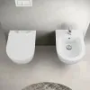 Wc sospeso Rimless serie Tokyo in ceramica bianco lucido