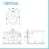Coppia sanitari sospesi Rimless serie Tokyo con copriwc rallentato