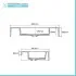 Mobile sospeso 80 cm blu pastello lavabo in resina e specchio LED Iside