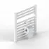 porta salviette per termoarredo bianco moderno 