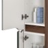 Colonna bagno sospesa 30x150 verde Maiori/Minori con ripiani interni