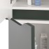 Pensile bagno sospeso 150 H verde con ripiani regolabili Maiori/Minori