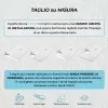 Piatto doccia filo pavimento Karen 90x90 in resina bianco pietra