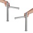 Set rubinetti lavabo alto e bidet cromo senza leva in acciaio inox Gemini
