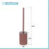 Scheda tecnica Porta scopino wc in poliresina terracotta Marica