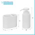 Scheda tecnica Set accessori bagno 4 pezzi in poliresina bianca Marica