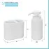 Scheda tecnica Set accessori bagno 4 pezzi in poliresina bianca Marica
