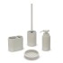 Set accessori bagno 4 pezzi in poliresina crema Marica