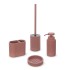 Set accessori bagno 4 pezzi in poliresina terracotta Marica