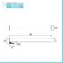 Scheda tecnica Lampada LED 26 cm cromo per specchio a filo luce naturale 4000K