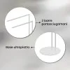 Informazioni Piantana portasciugamani da appoggio in acciaio bianco opaco Style
