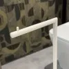 Dettaglio 1 Piantana porta rotolo e scopino da appoggio in acciaio bianco opaco Style