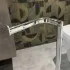 Dettaglio 1 Piantana porta rotolo e porta scopino da appoggio in acciaio cromo Fusion