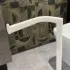 Dettaglio 1 Piantana porta rotolo e scopino da appoggio in acciaio bianco opaco Fusion