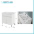 Scheda tecnica Mobile lavatoio 79x46,8 cm bianco frassinato con vasca in ceramica bianca