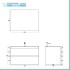 Scheda tecnica Mobile bagno sospeso 80 cm bianco e rovere con cassetti soft-close Kleo