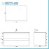 Scheda tecnica Mobile bagno sospeso 100 cm bianco e rovere con cassetti soft-close Kleo