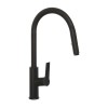 Miscelatore cucina nero in acciaio inox con doccetta estraibile Kitchen