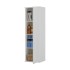 Anta aperta Colonna bagno sospesa 33 cm bianco cannettato con ripiani Wise