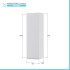 Scheda tecnica Colonna bagno sospesa 33 cm bianco cannettato con ripiani Wise